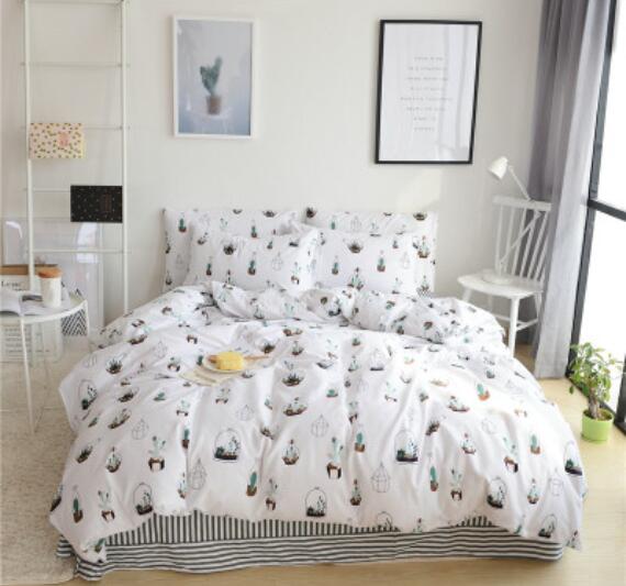 3D Cactus Potted 20292 Bed Pillowcases Quilt