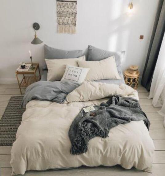 3D Light Grey 16049 Bed Pillowcases Quilt