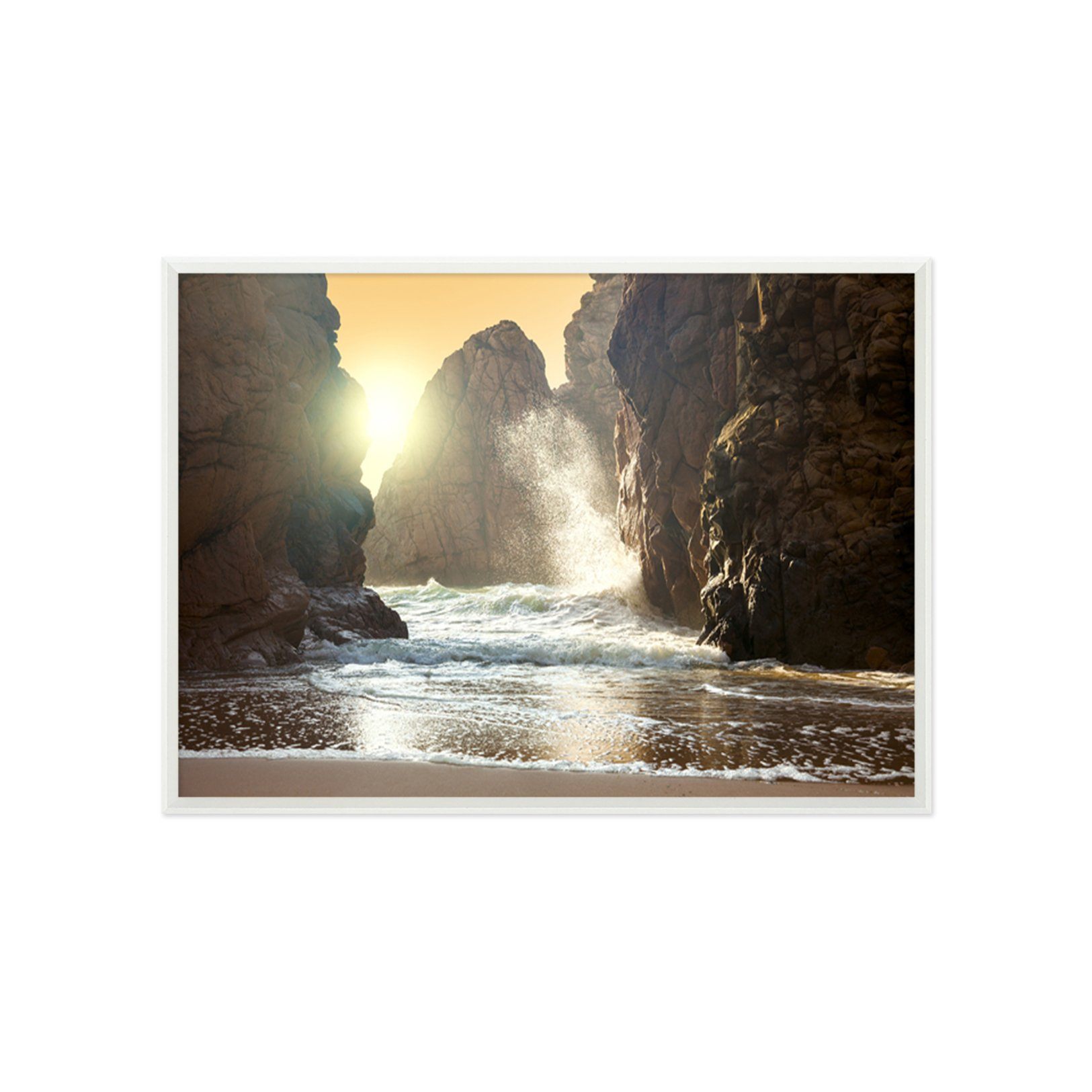 3D Mountain Surf 173 Fake Framed Print Painting Wallpaper AJ Creativity Home