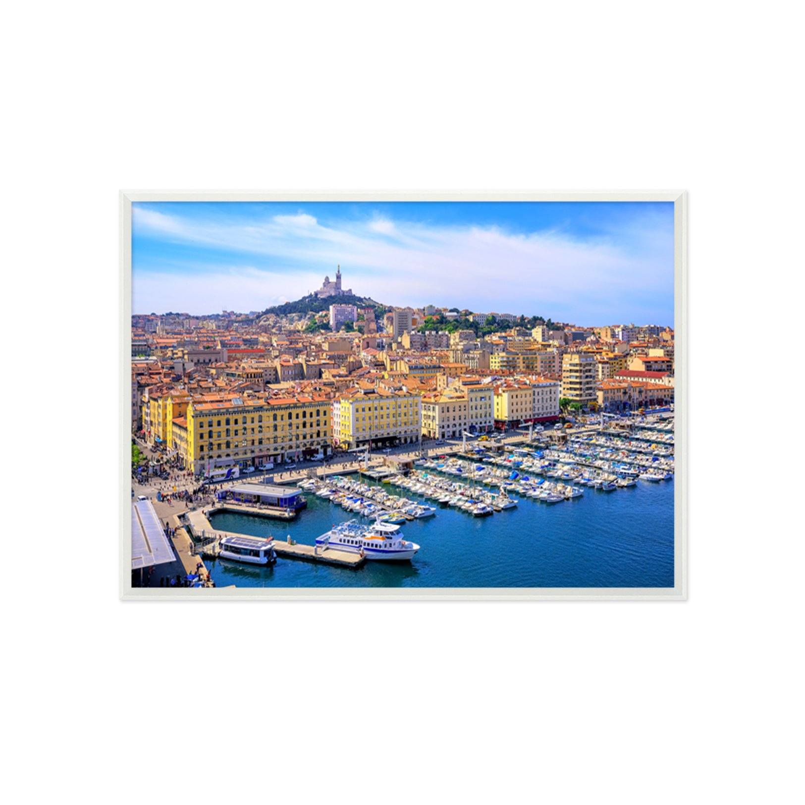 3D City Ship 158 Fake Framed Print Painting Wallpaper AJ Creativity Home