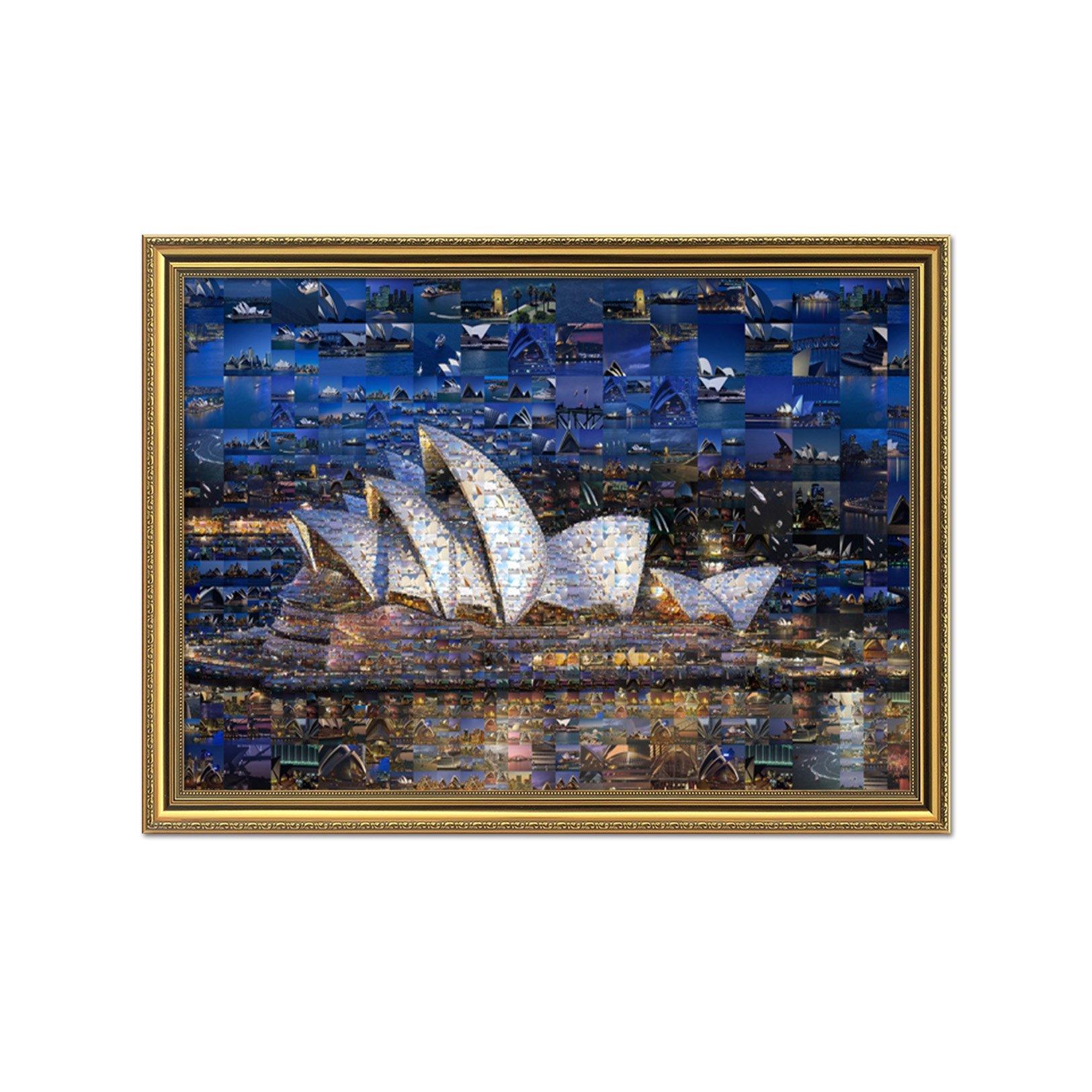 3D Beautiful House 017 Fake Framed Print Painting Wallpaper AJ Creativity Home