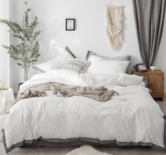 3D White 17033 Bed Pillowcases Quilt
