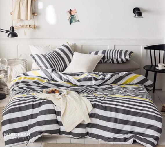 3D Black Horizontal Stripes 16023 Bed Pillowcases Quilt