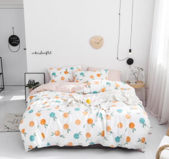 3D Green Orange Fruit 15157 Bed Pillowcases Quilt