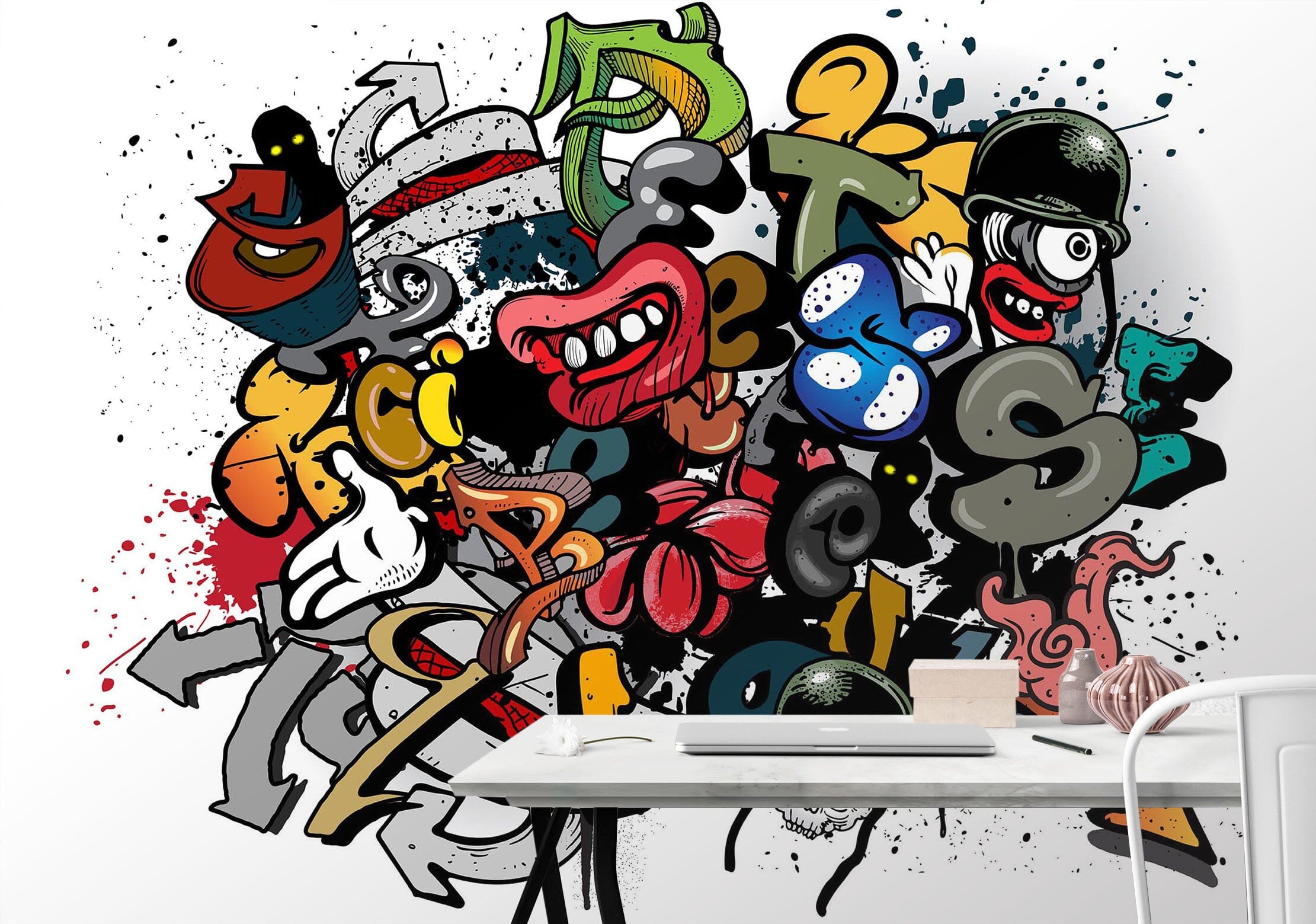 3D Graffiti Hand Painted 145 Wall Murals Wallpaper AJ Wallpaper 2