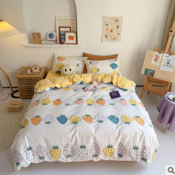 3D Colorful Strawberries 16086 Bed Pillowcases Quilt