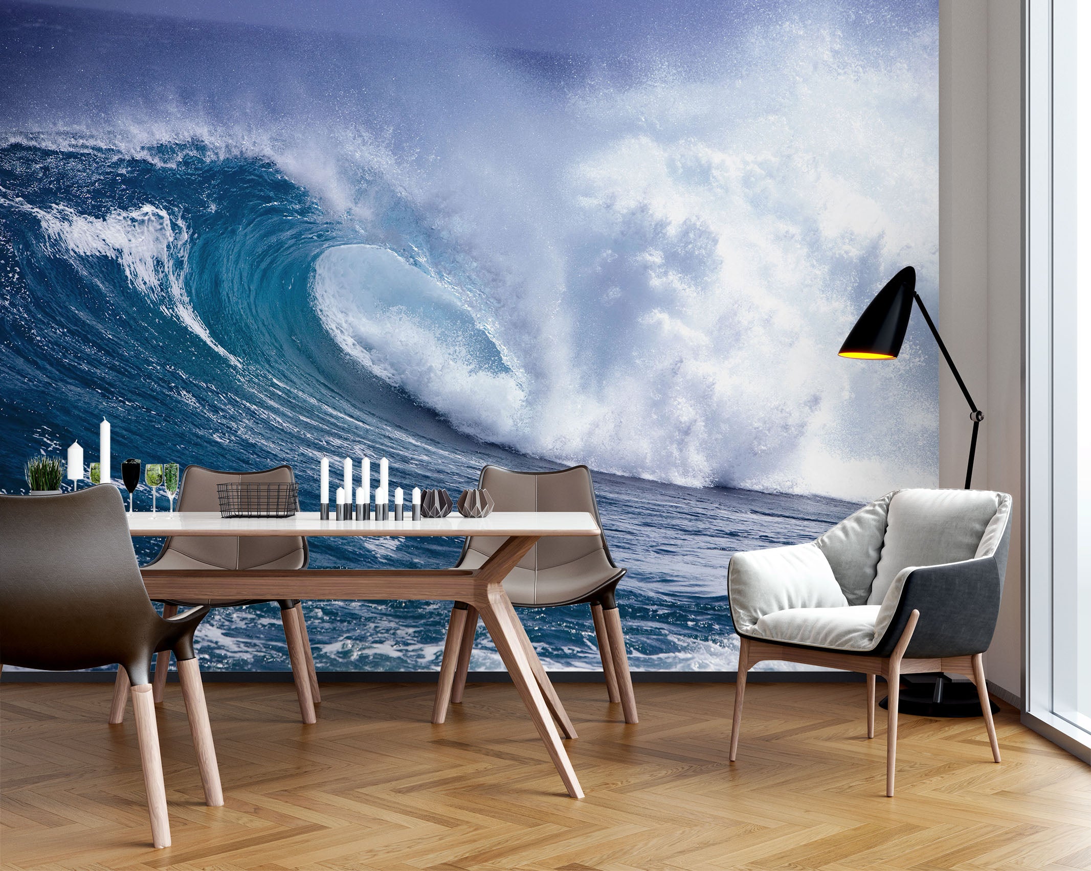 3D Waves 58124 Wall Murals