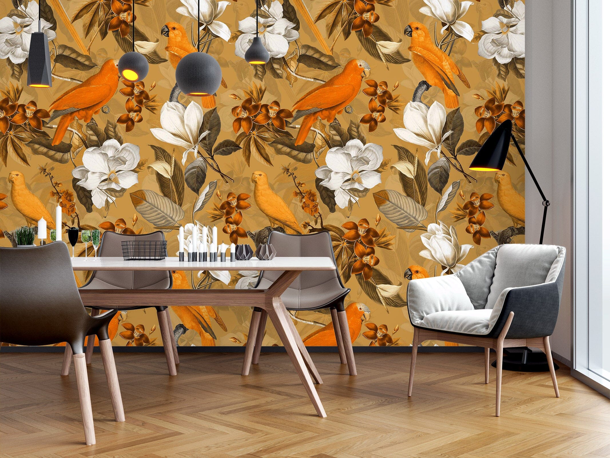 3D Flowers Birds 176 Uta Naumann Wall Mural Wall Murals Wallpaper AJ Wallpaper 2