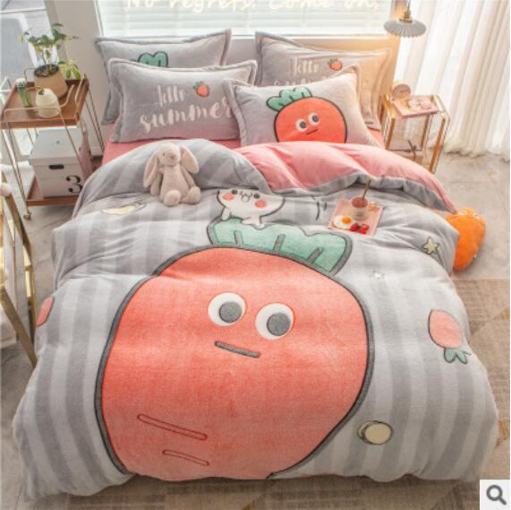 3D Cartoon Carrot 14188 Bed Pillowcases Quilt