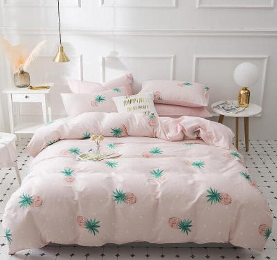 3D Pink Pineapple 17086 Bed Pillowcases Quilt