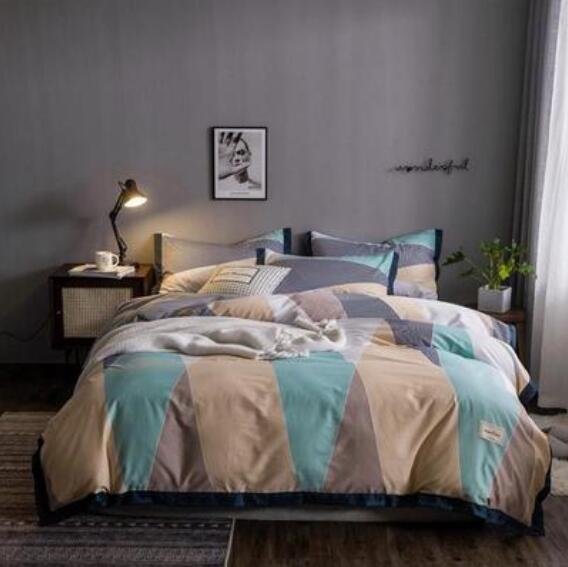 3D Green Brown Triangle 14036 Bed Pillowcases Quilt