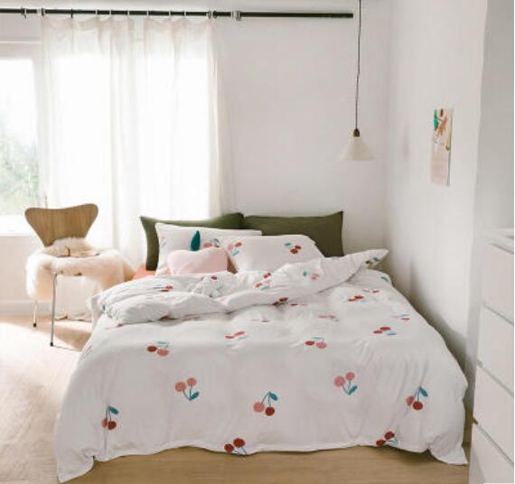 3D Small Cherry 17156 Bed Pillowcases Quilt