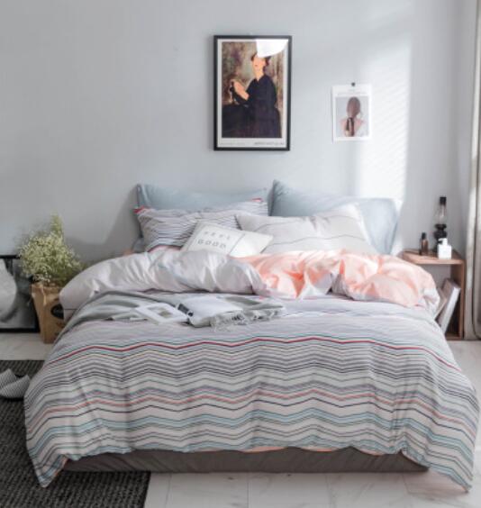 3D Powder Gray Wave 15189 Bed Pillowcases Quilt