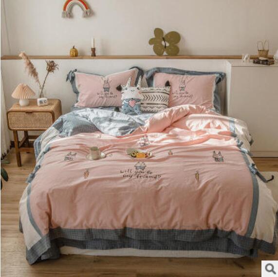 3D Rabbit 40333 Bed Pillowcases Quilt