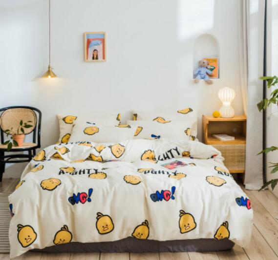 3D Cartoon Chicken Head 17065 Bed Pillowcases Quilt