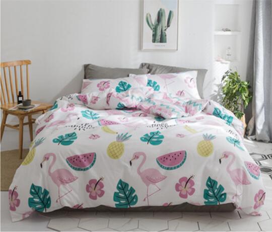 3D Flamingo Fruit 20228 Bed Pillowcases Quilt