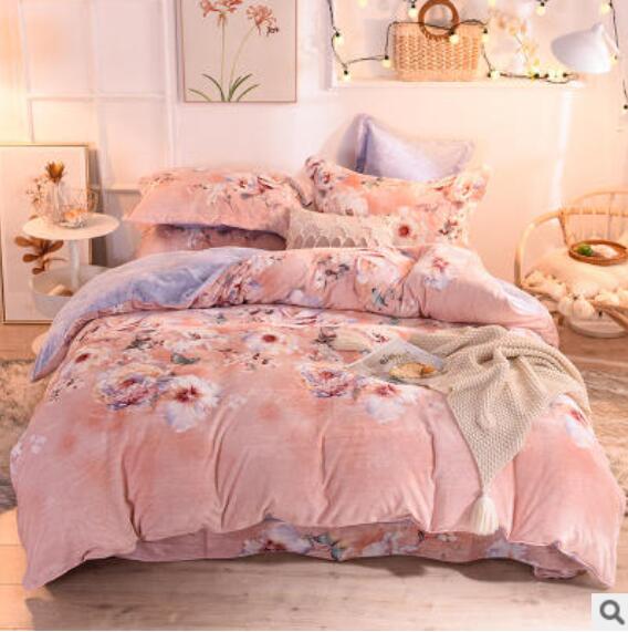 3D Pink Flower Branch 20068 Bed Pillowcases Quilt