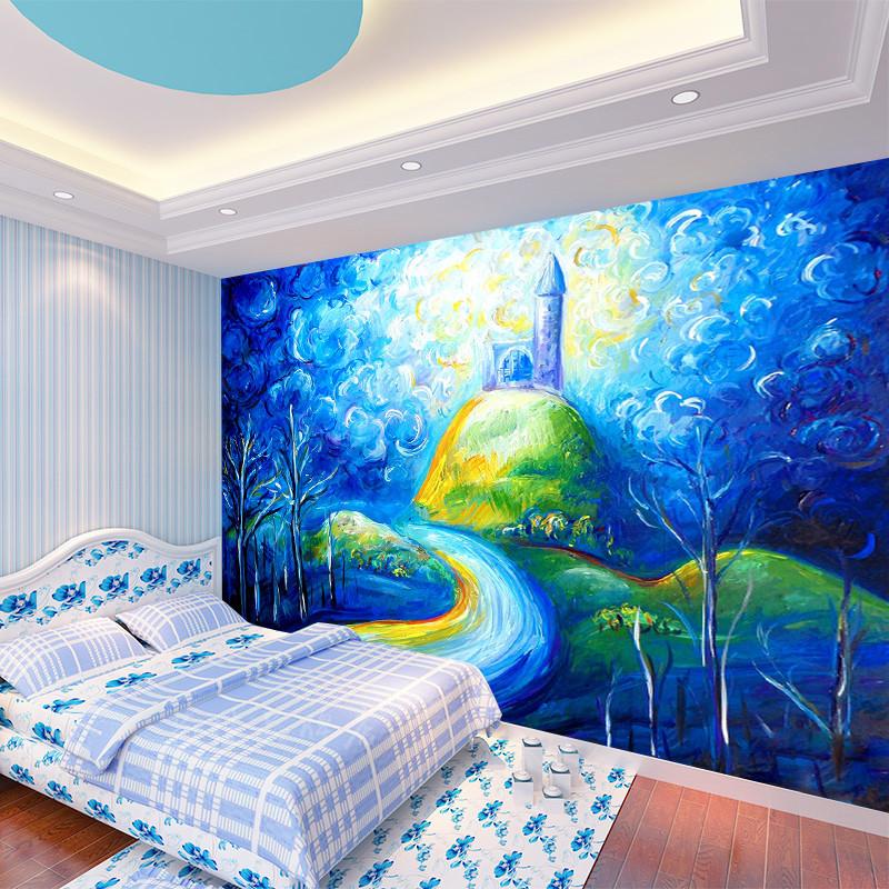 3D Color Painting Castle 2 Wallpaper AJ Wallpaper