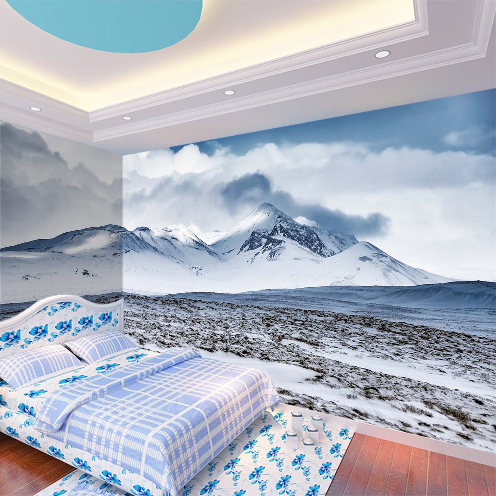 3D Snow Mountain 1022 Wall Murals Wallpaper AJ Wallpaper 2
