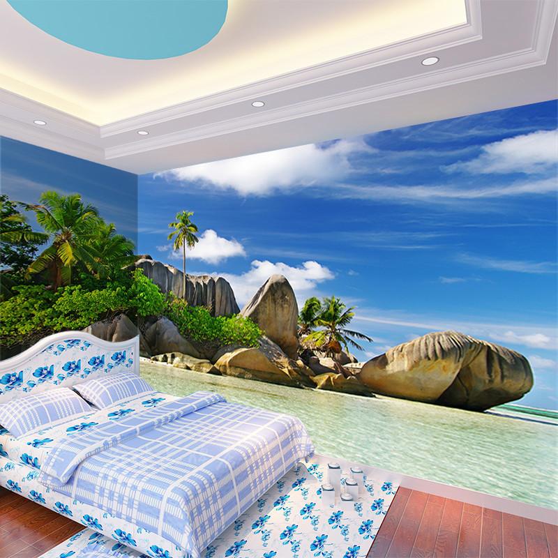 3D Beach Coconut Tree 693 Wallpaper AJ Wallpaper