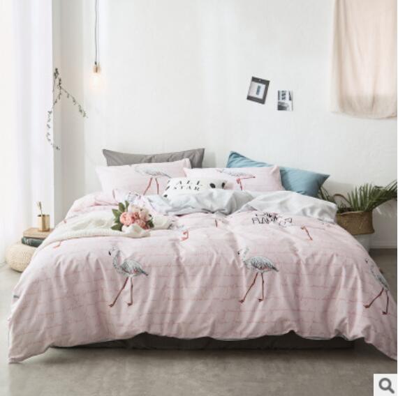 3D Light Pink Flamingo 14209 Bed Pillowcases Quilt