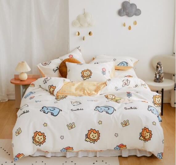 3D Lion Elephant 20028 Bed Pillowcases Quilt