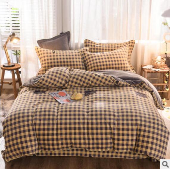 3D Yellow Grid 20073 Bed Pillowcases Quilt