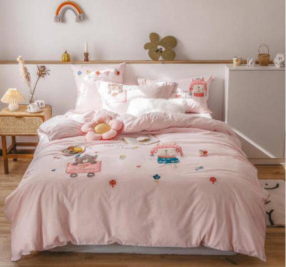 3D Pink Girl 40331 Bed Pillowcases Quilt