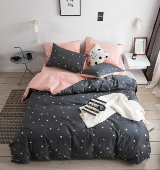 3D Black Background Small Triangle Pattern 15127 Bed Pillowcases Quilt