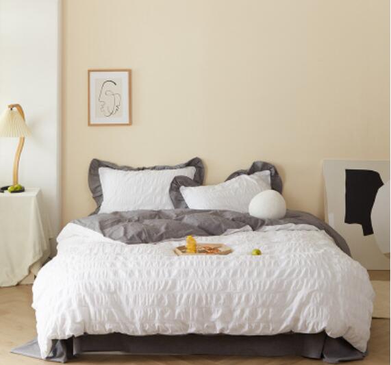 3D White 50124 Bed Pillowcases Quilt