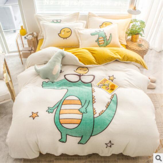 3D Cartoon crocodile 14182 Bed Pillowcases Quilt