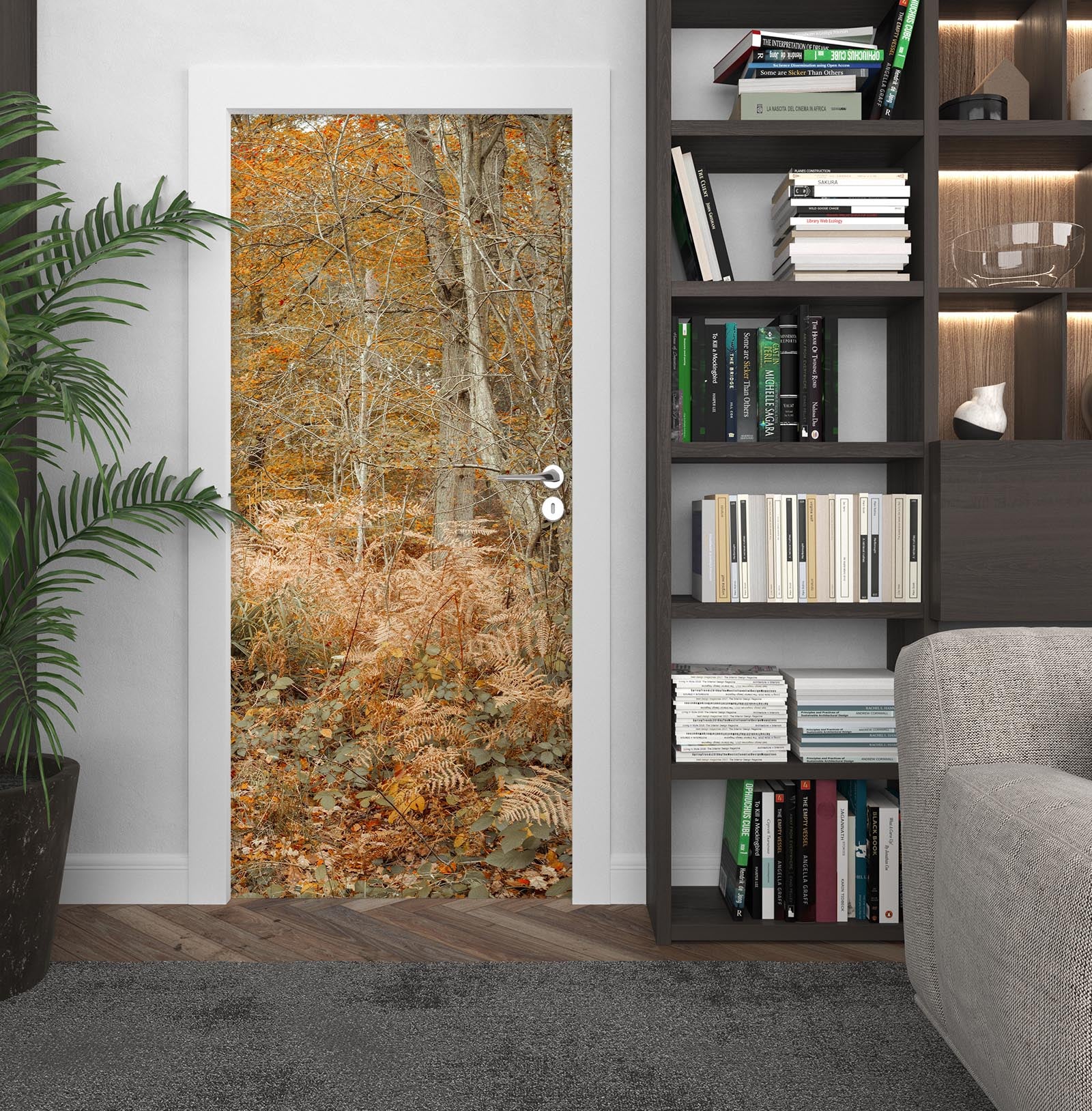 3D Autumn Mountain 5109 Assaf Frank Door Mural
