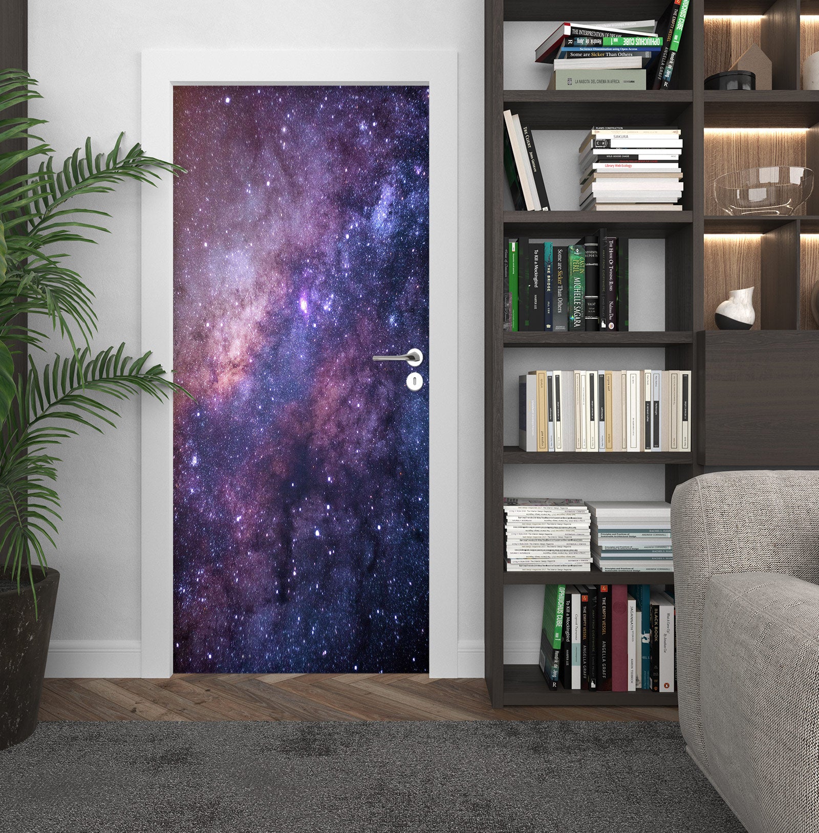 3D Starry Sky 25054 Door Mural