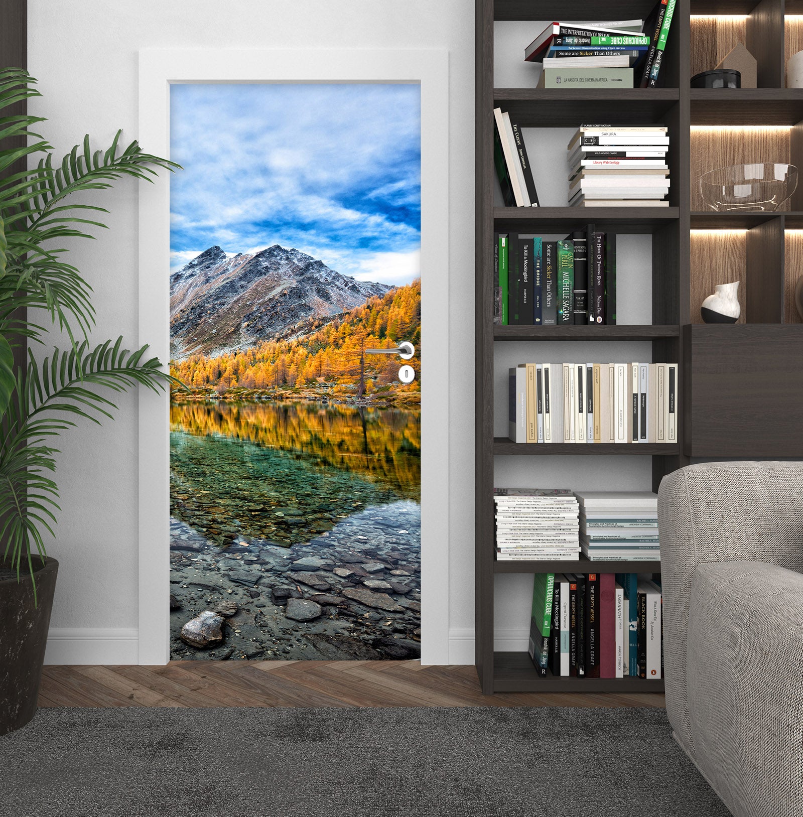 3D Lake Mountain 11416 Marco Carmassi Door Mural