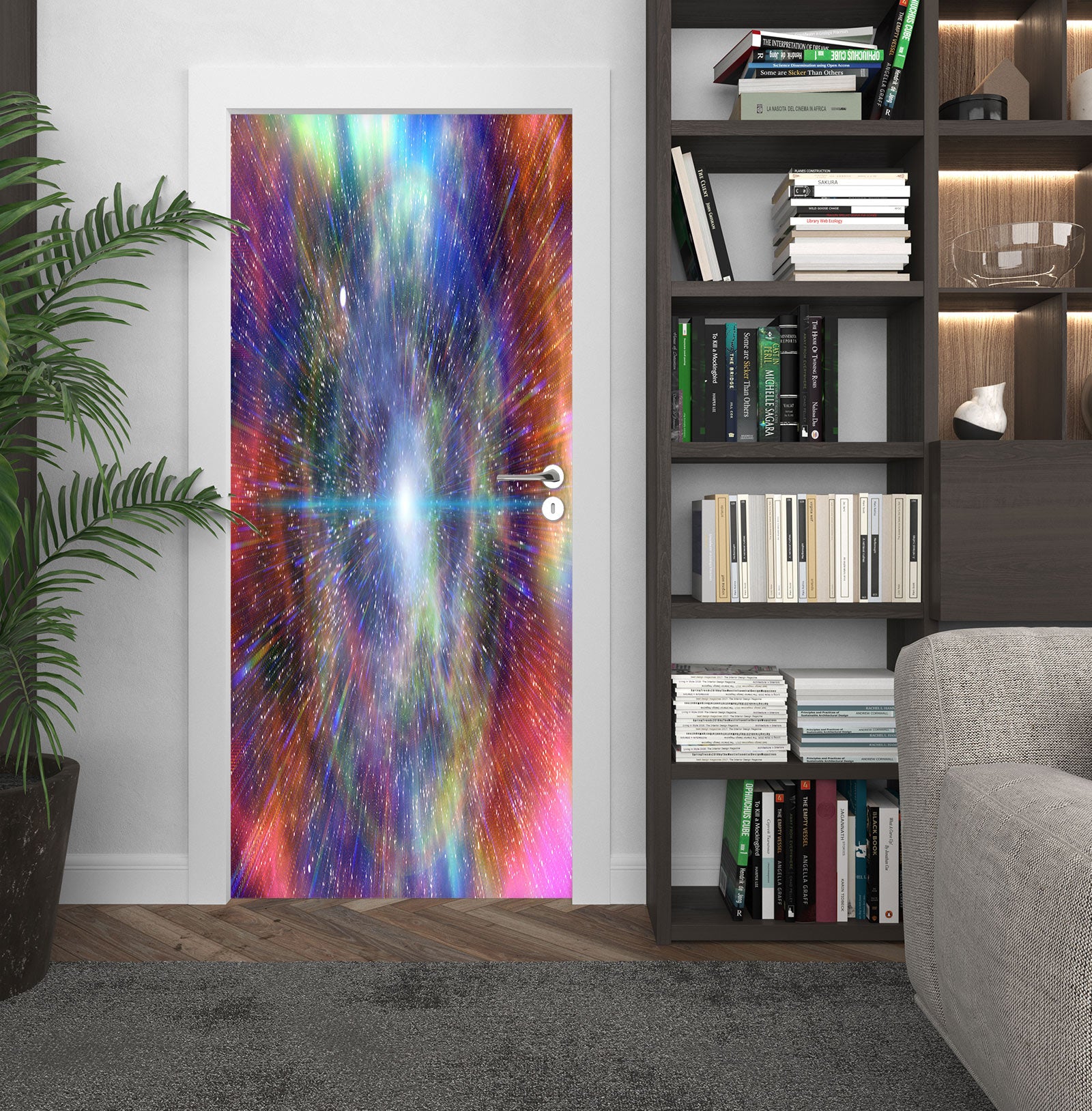 3D Colorful 24218 Door Mural