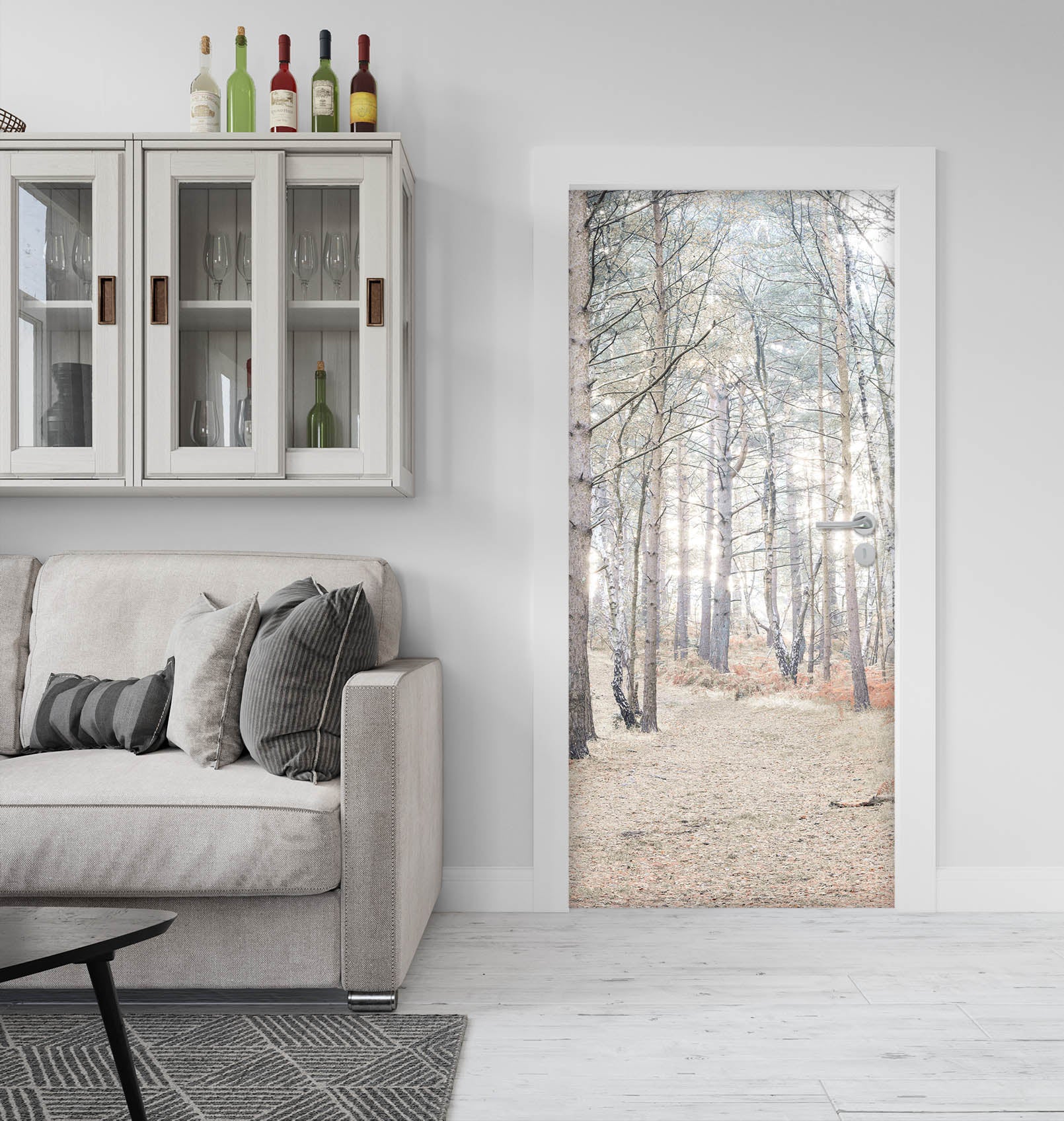 3D Winter Forest 5199 Assaf Frank Door Mural