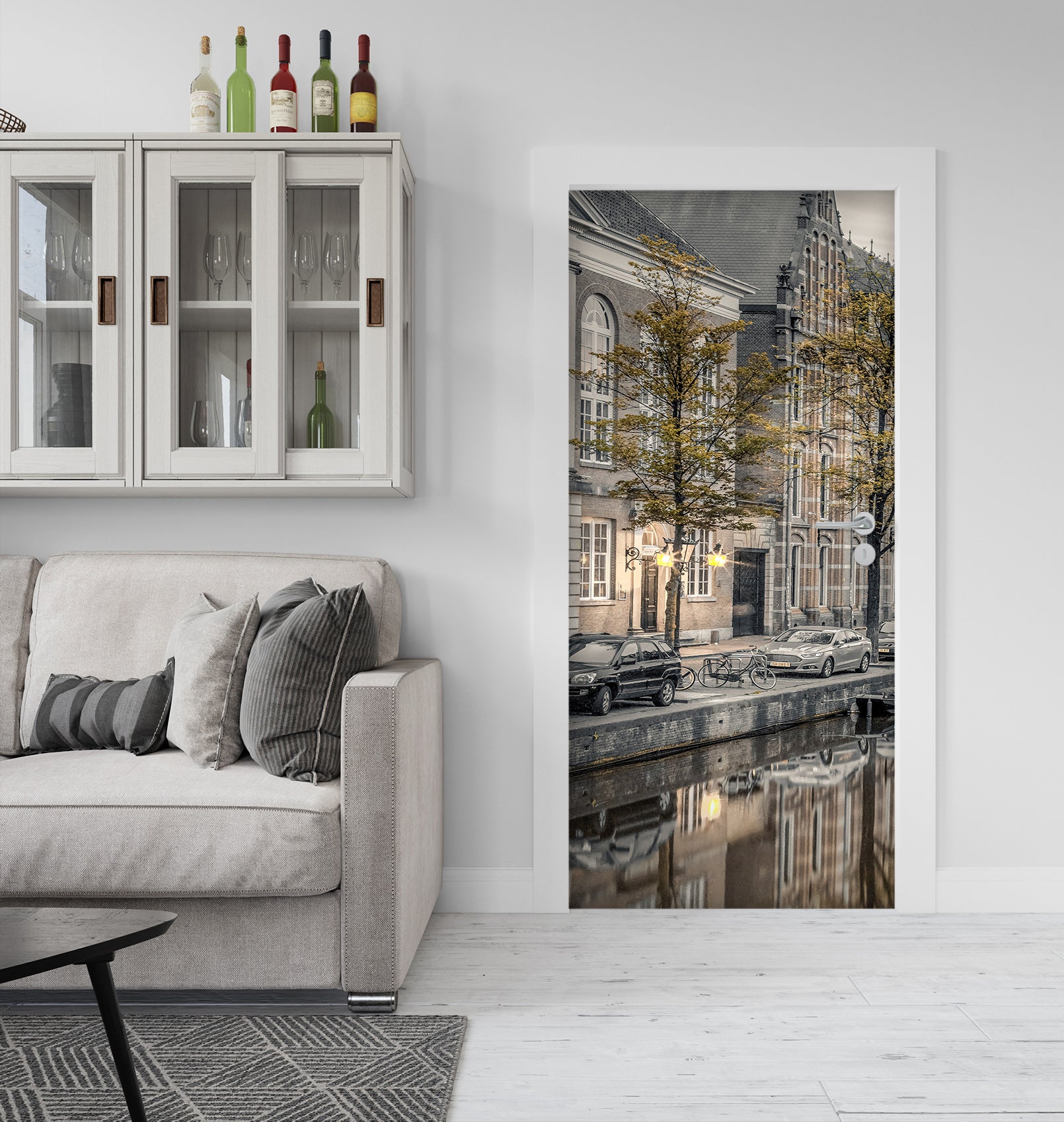 3D Building River 106169 Assaf Frank Door Mural