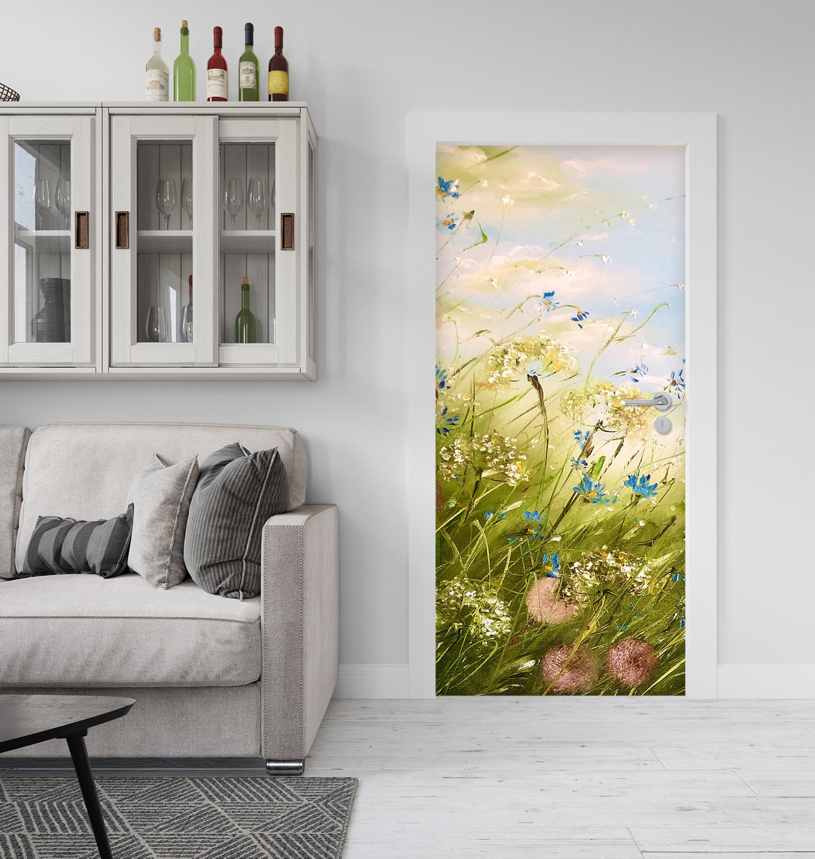 3D Spring Grass 3200 Skromova Marina Door Mural