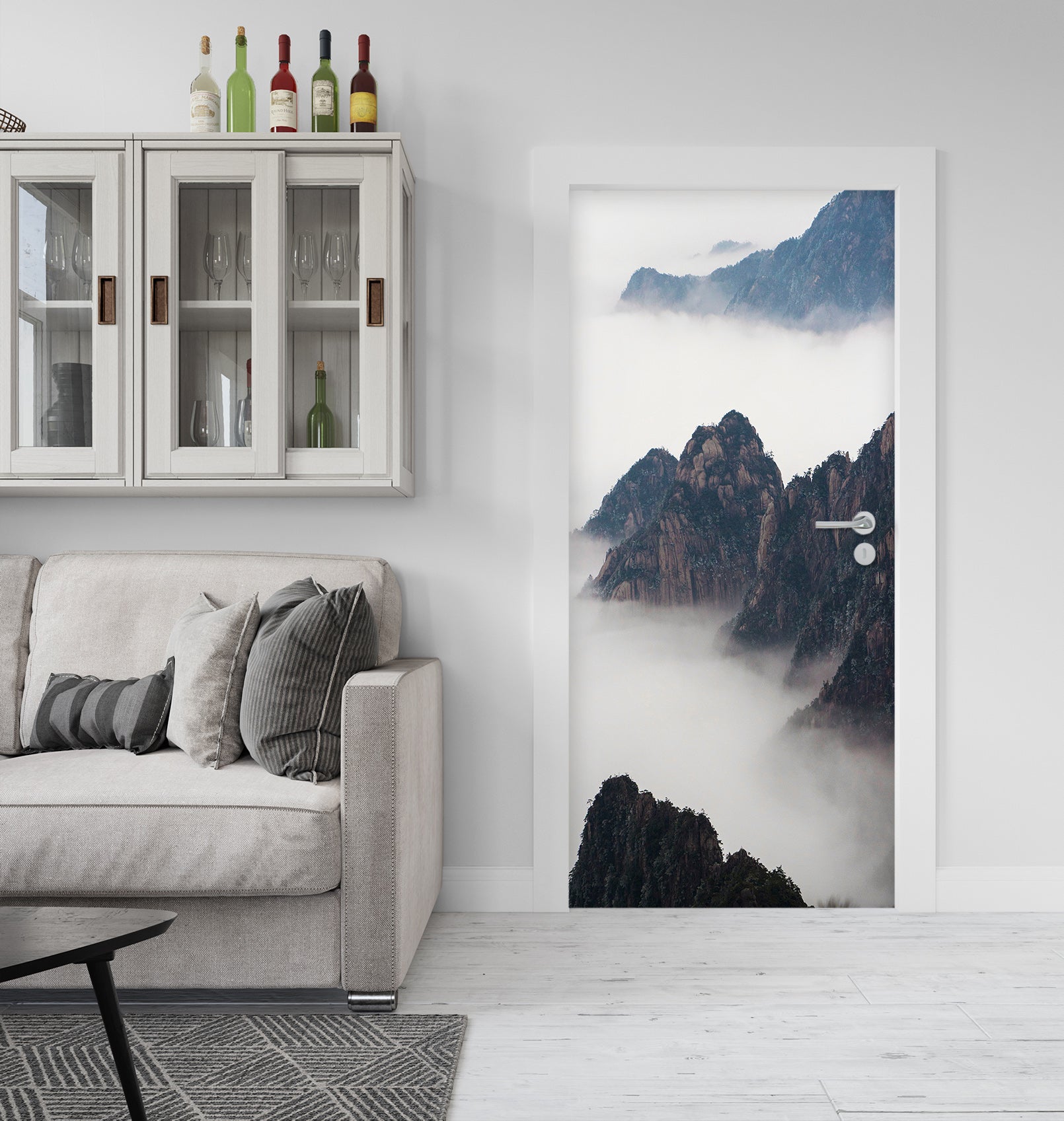 3D Mountains 25090 Door Mural