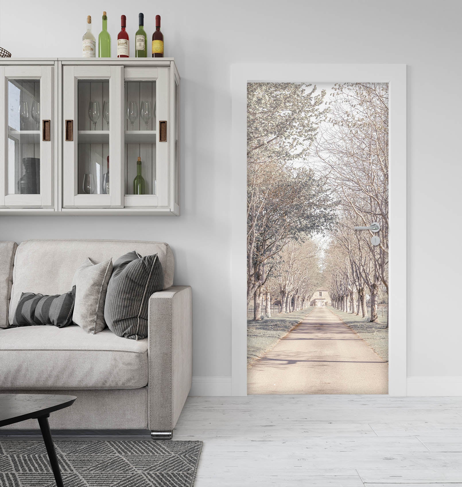 3D Forest Path 5160 Assaf Frank Door Mural