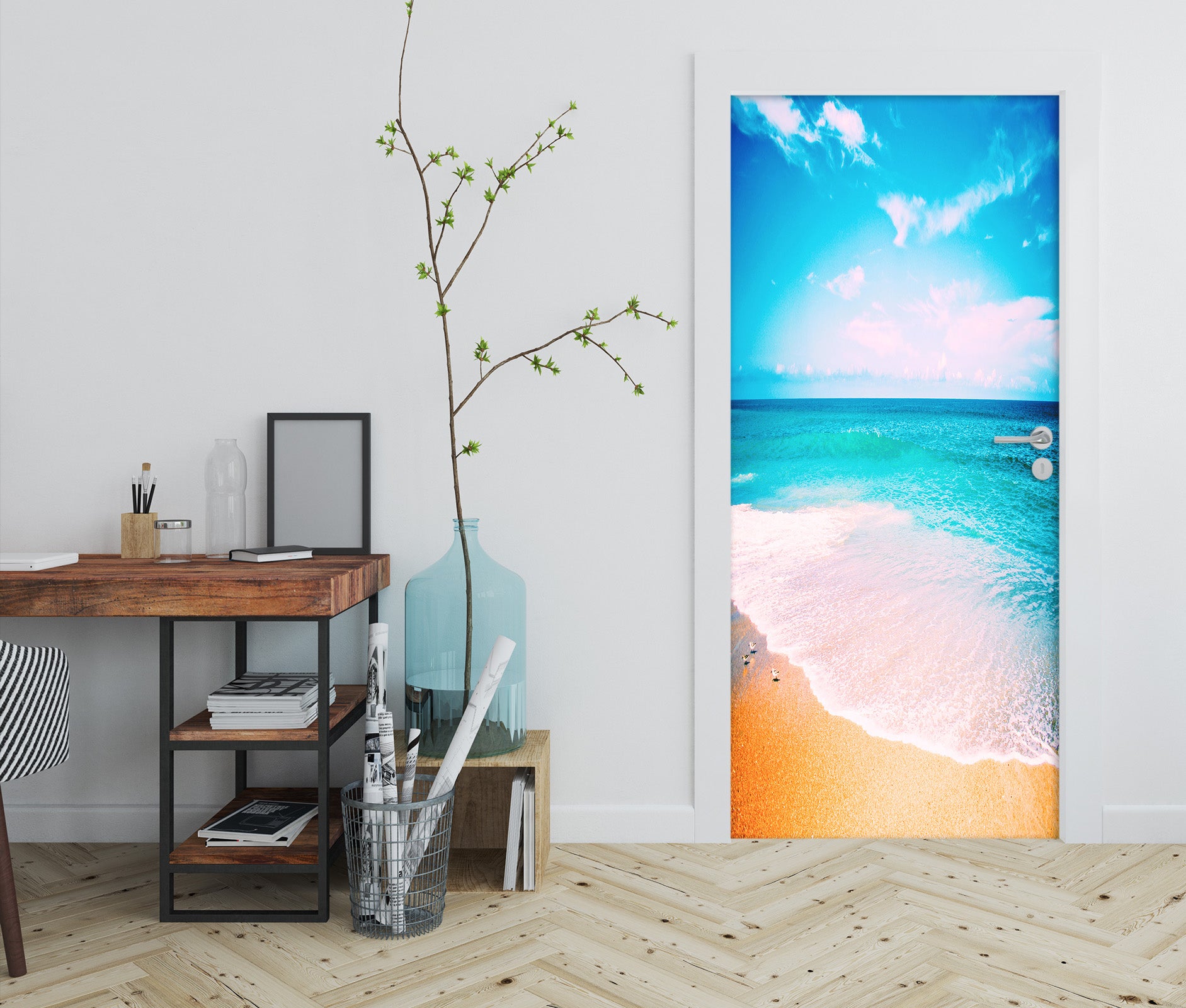 3D Seaside 22025 Door Mural