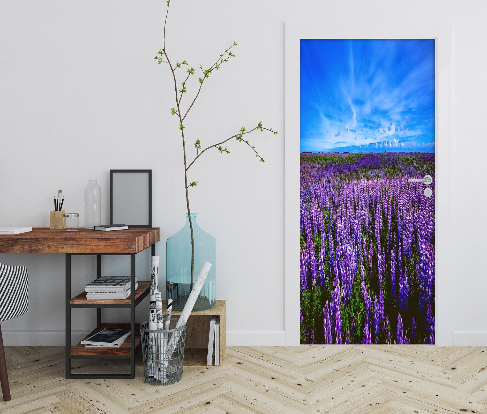 3D Lavender 22021 Door Mural