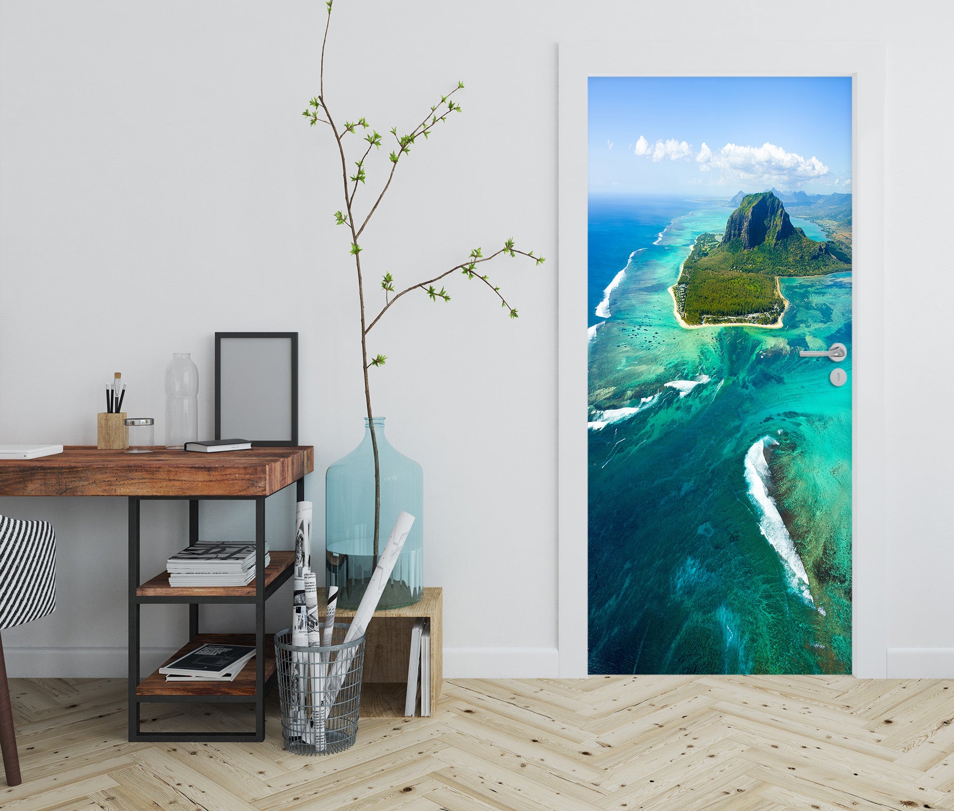 3D Mountains 25087 Door Mural