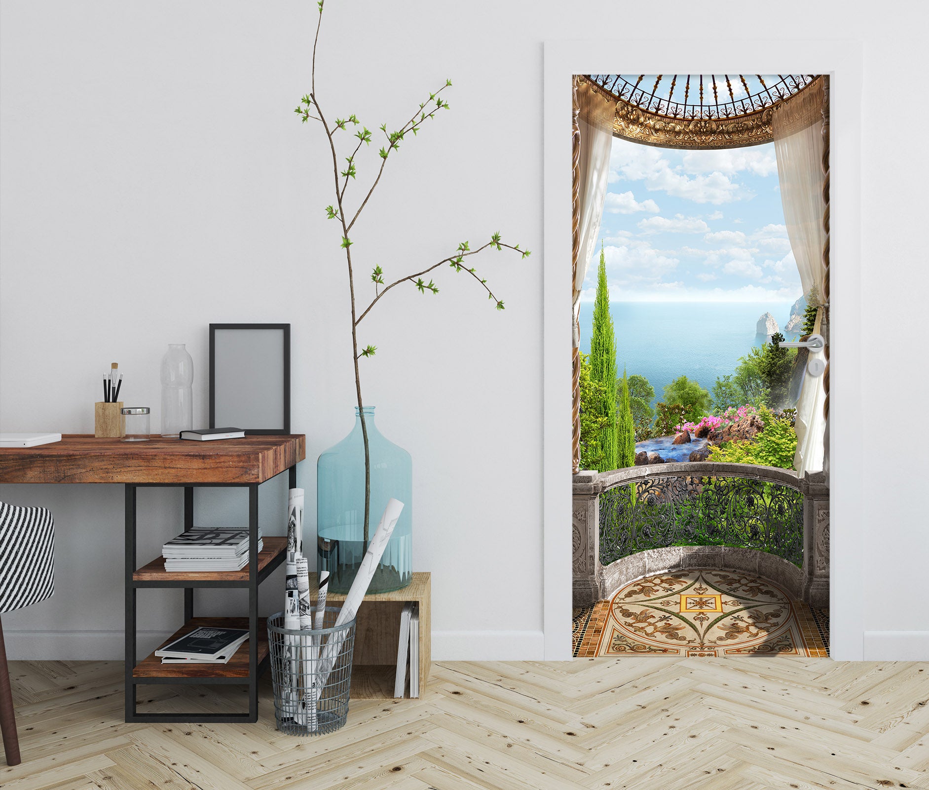 3D Sea View 22094 Door Mural