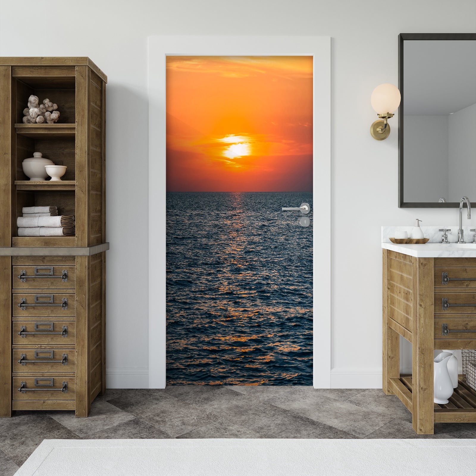3D Sea Surface 22010 Door Mural