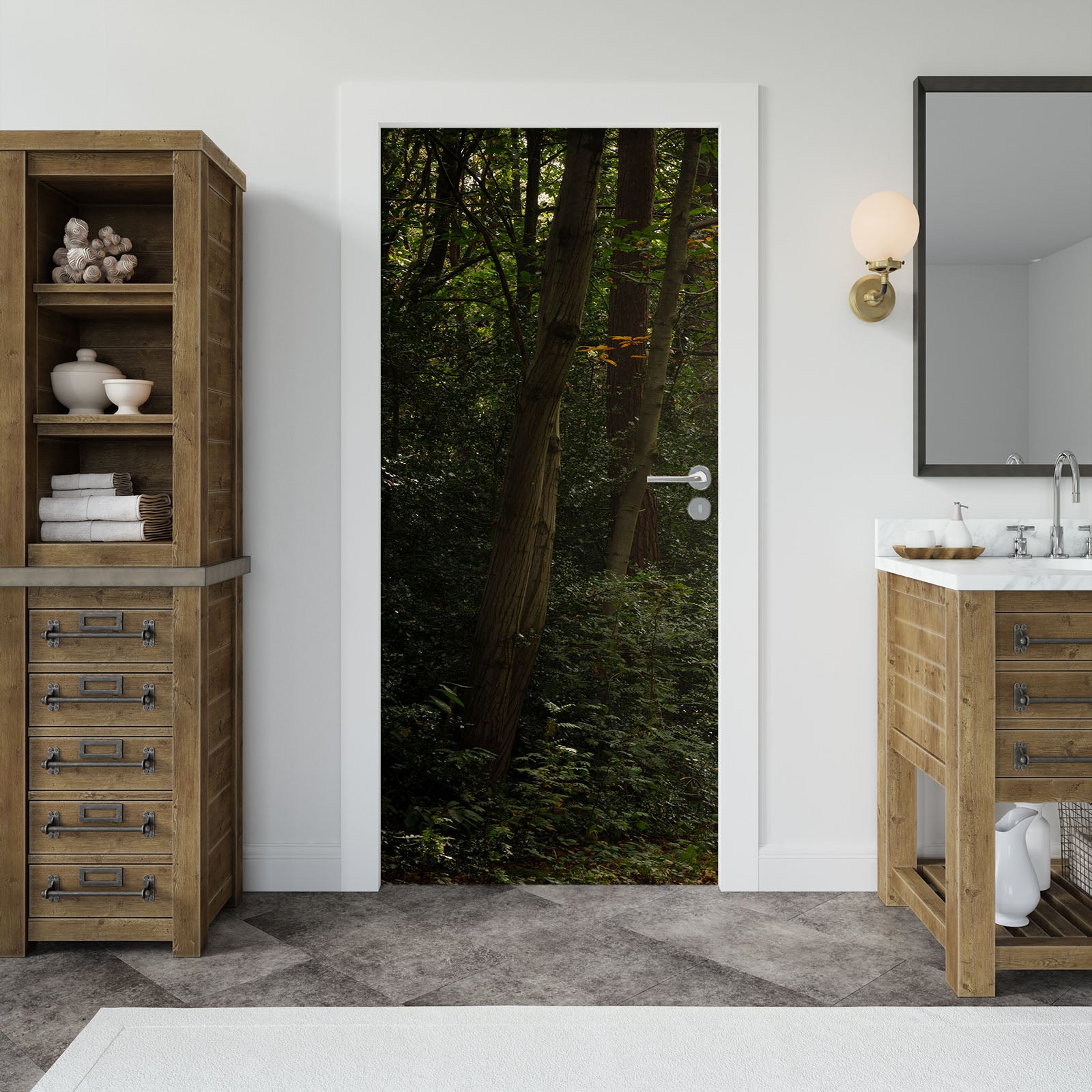 3D Deep Forest 5191 Assaf Frank Door Mural