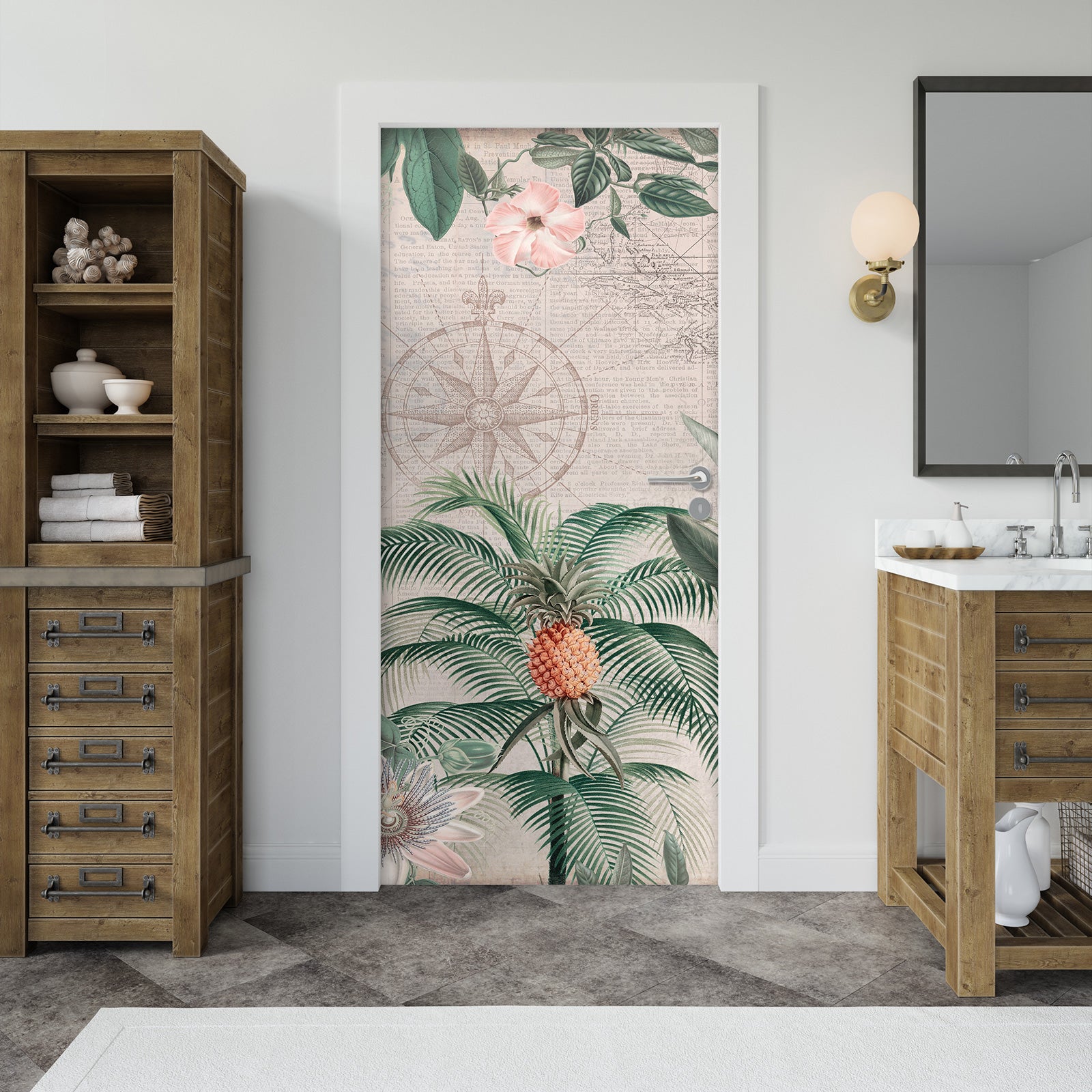 3D Pineapple Tree 11945 Andrea Haase Door Mural