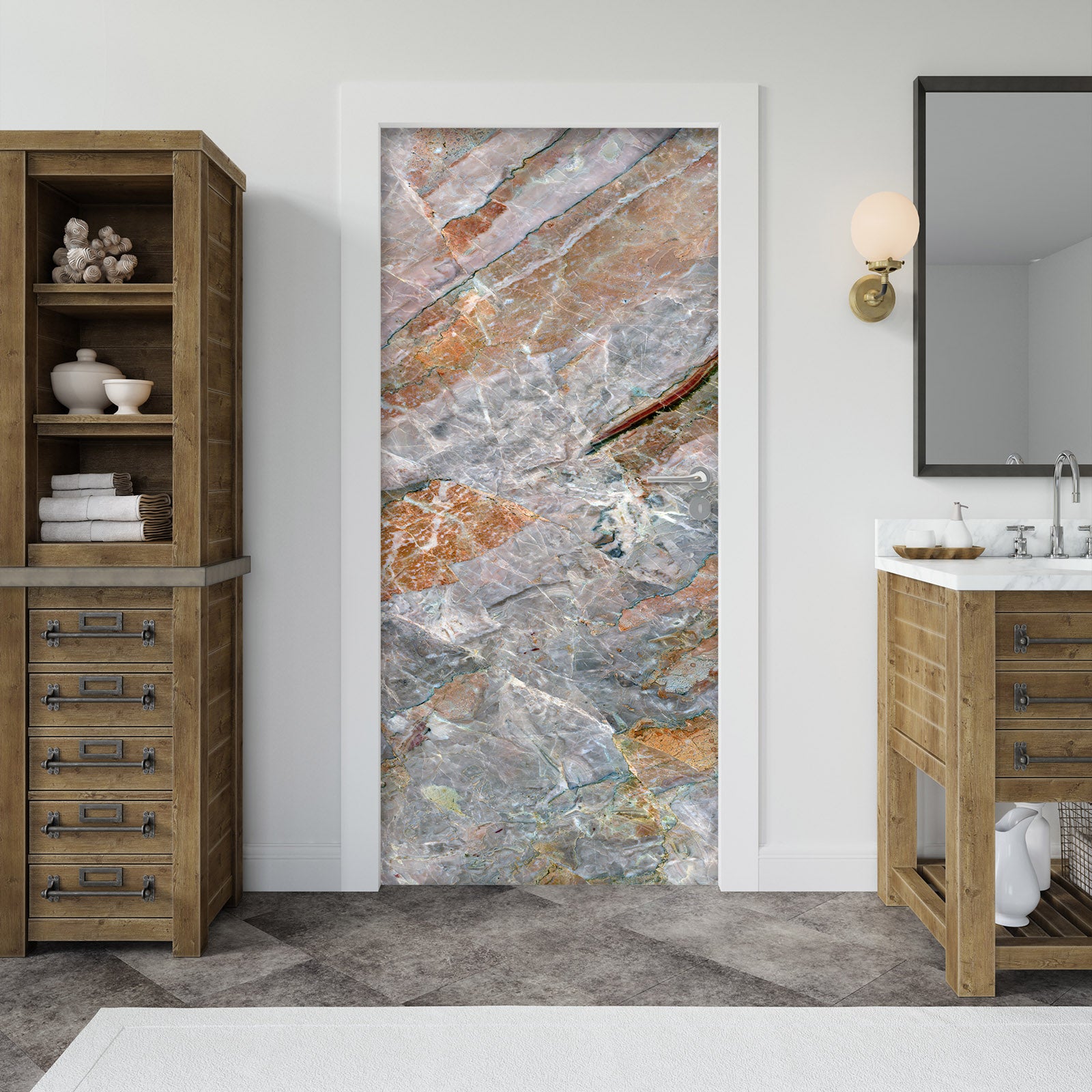 3D Marbling 25194 Door Mural