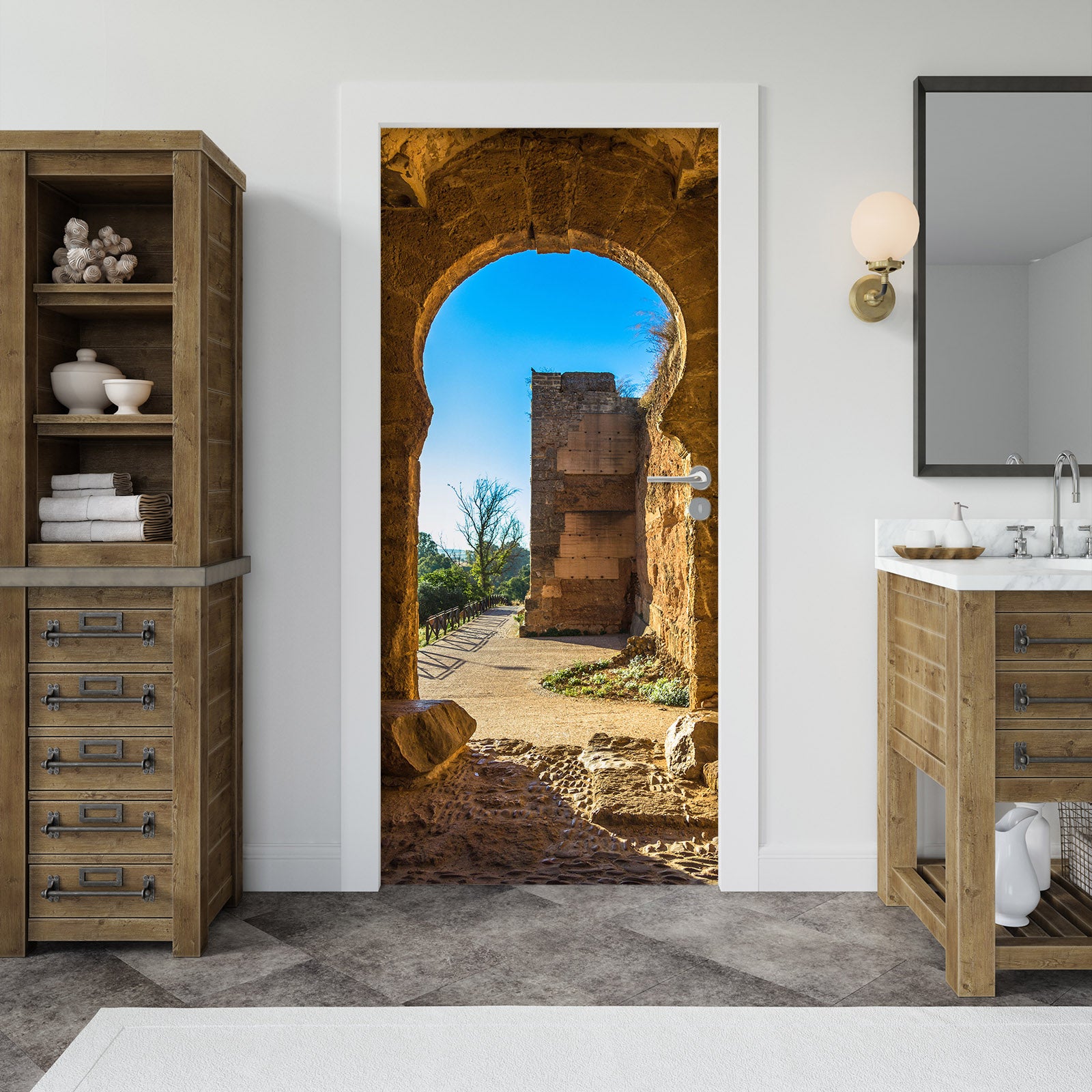 3D Grotto 22116 Door Mural