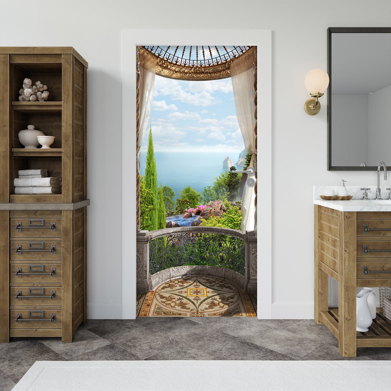 3D Sea View 22094 Door Mural